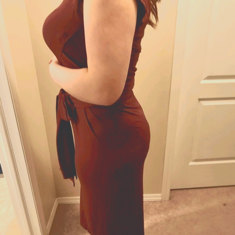 24.) Burgundy Dress